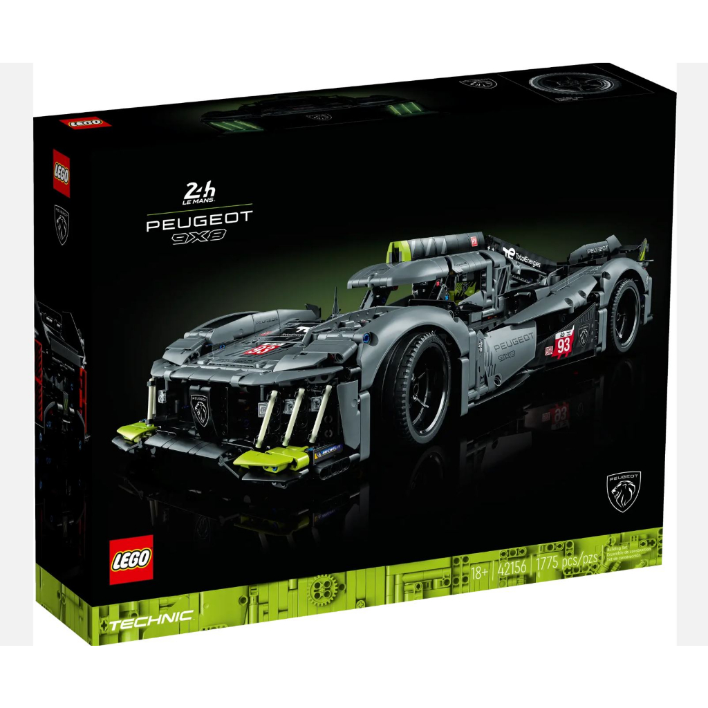 LEGO® Technic™ PEUGEOT 9X8 24H Le Mans Hybrid Hypercar 42156