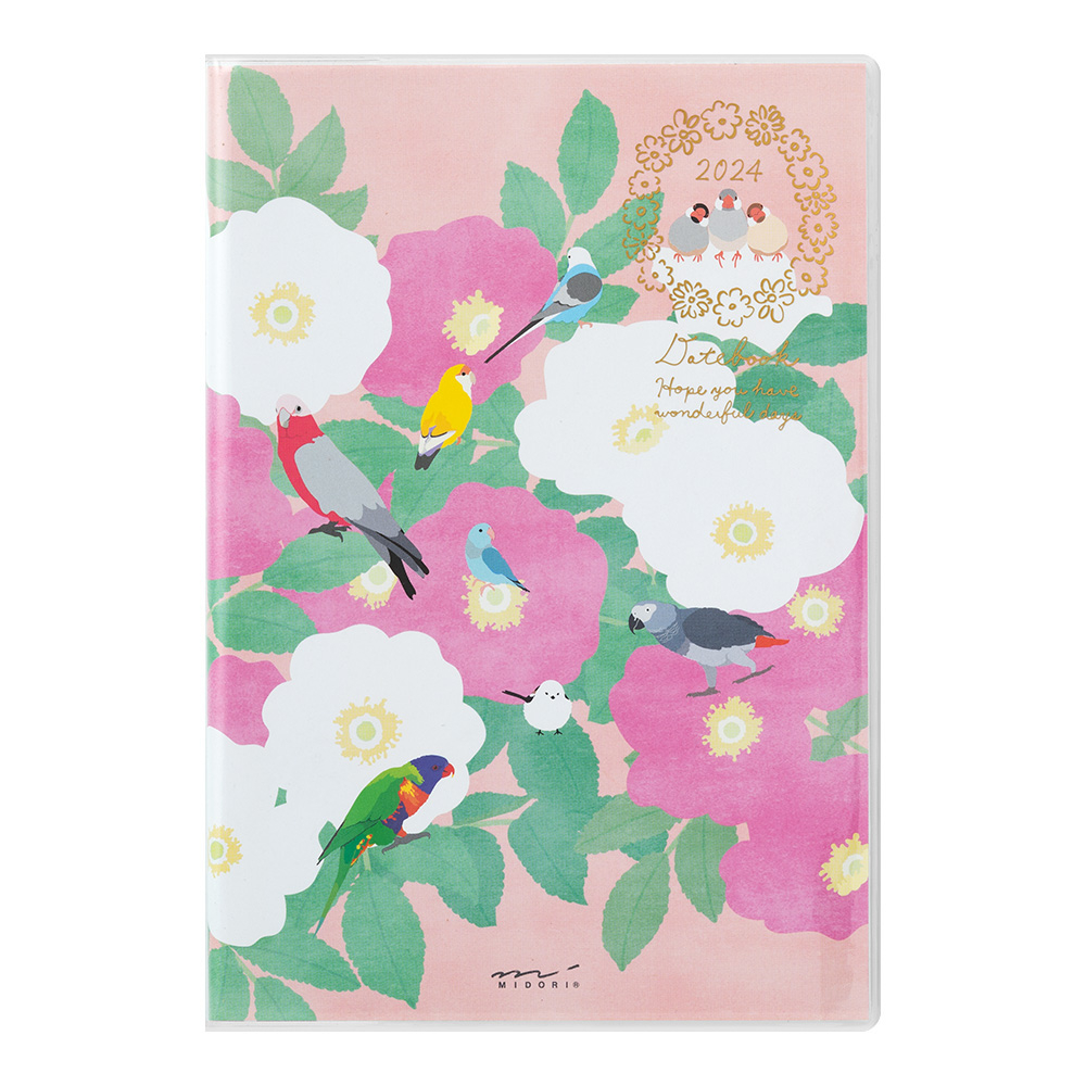 ** 2024 ** MIDORI Pocket Diary B6 Bird (D22260006)/ไดอารี ปี 2024 ขนาด B6 ลายนกน้อยโทริจัง แบรนด์ MIDORI ประเทศญี่ปุ่น