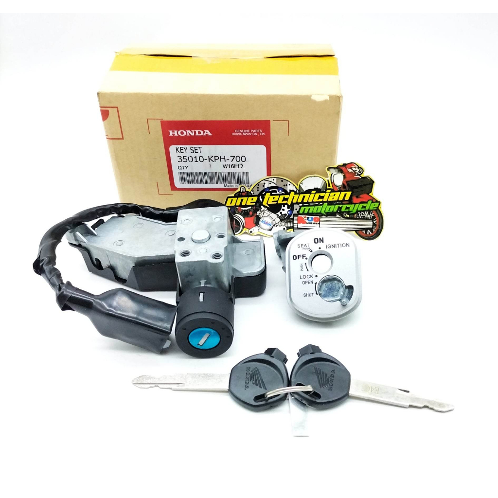 สวิทช์กุญแจ กุญแจ งานแท้ 4สาย Honda wave125i 2005-2010 รุ่นไฟเลี้ยวบัมลหัวฉีด
