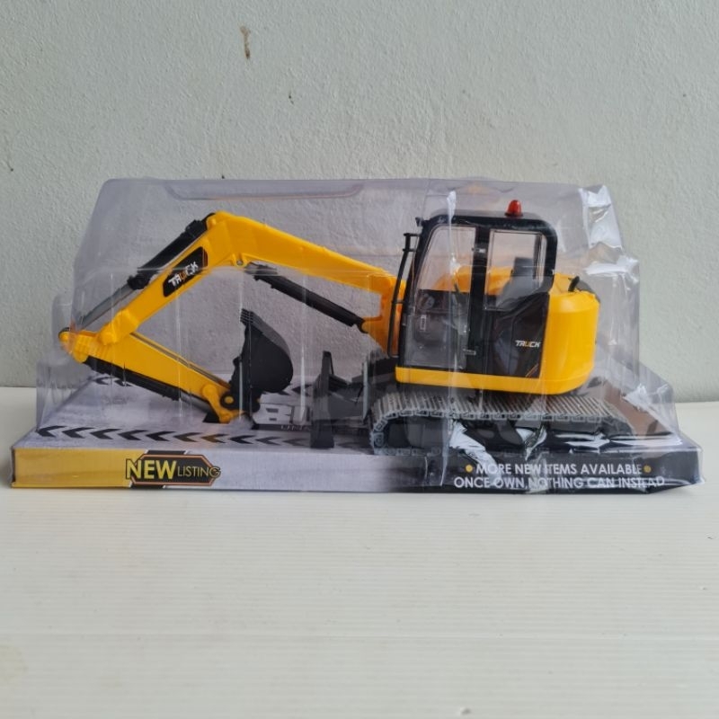 ของเล่นรถแมคโคร 2 หัวคันใหญ่พลาสติกเกรด A สามารถตักได้ รถของเล่น