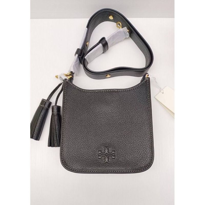 กระเป๋าหนังสะพายครอสผู้หญิง สีดำค่ะ
#Tory Burch 84774 Thea Mini Web Shoulder Bag
