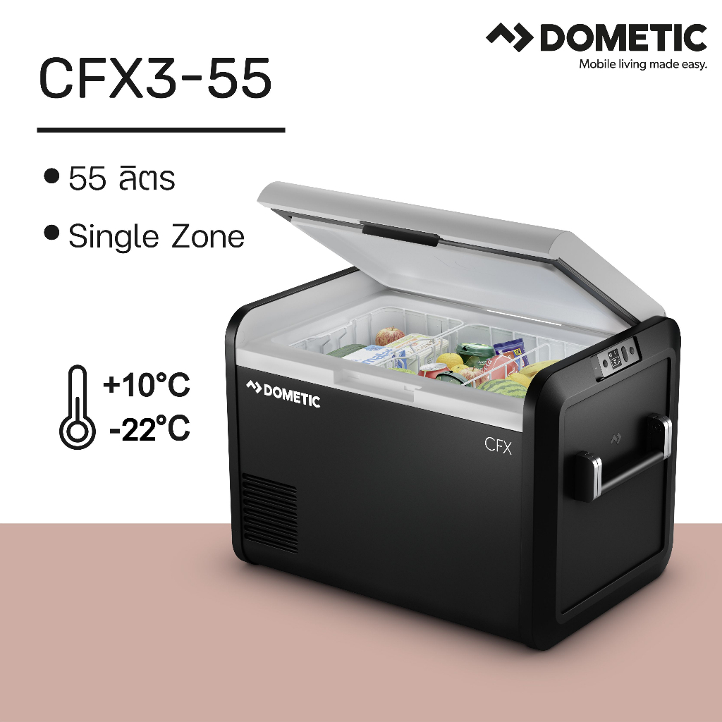 DOMETIC COOLFREEZE CFX3 55  PORTABLE COMPRESSOR COOLER AND FREEZER, 55 L