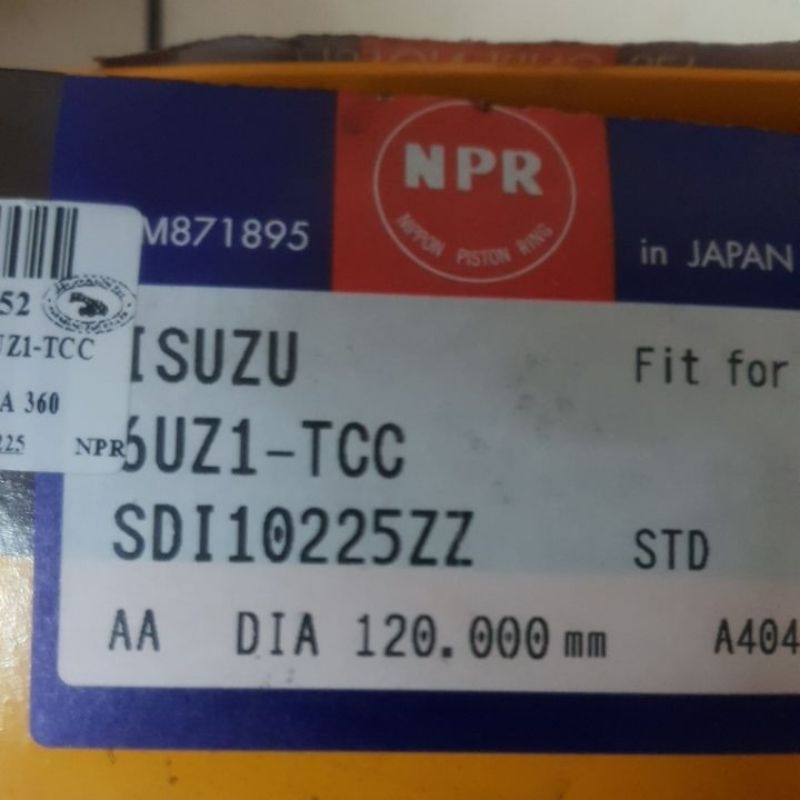 แหวนลูกสูบ I/S 6UZ1-TCC