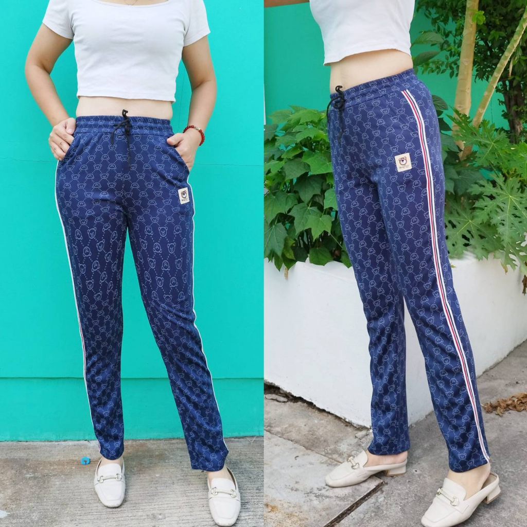 #กางเกงขายาวผู้หญิง(แฟชั่นมาใหม่)ผ้ายืดผ้าหนาสินค้าพร้อมส่ง+เอวสูง{มี4ไซส์เอว25-40ใส่ได้สบาย)+มีบริการเก็บเงินปลายทาง