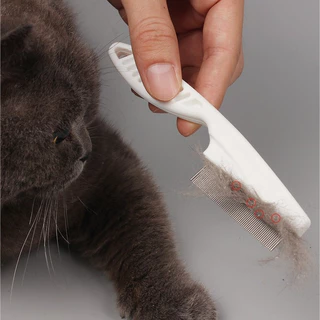 【พร้อมส่ง】PMT หวีแปรงขนสัตว์ แปรงขนสัตว์เลี้ยง ลดการป่วย ป้องกันปรสิต ทำความสะอาดเหา หมัด ยาว 14.5 ซม COD