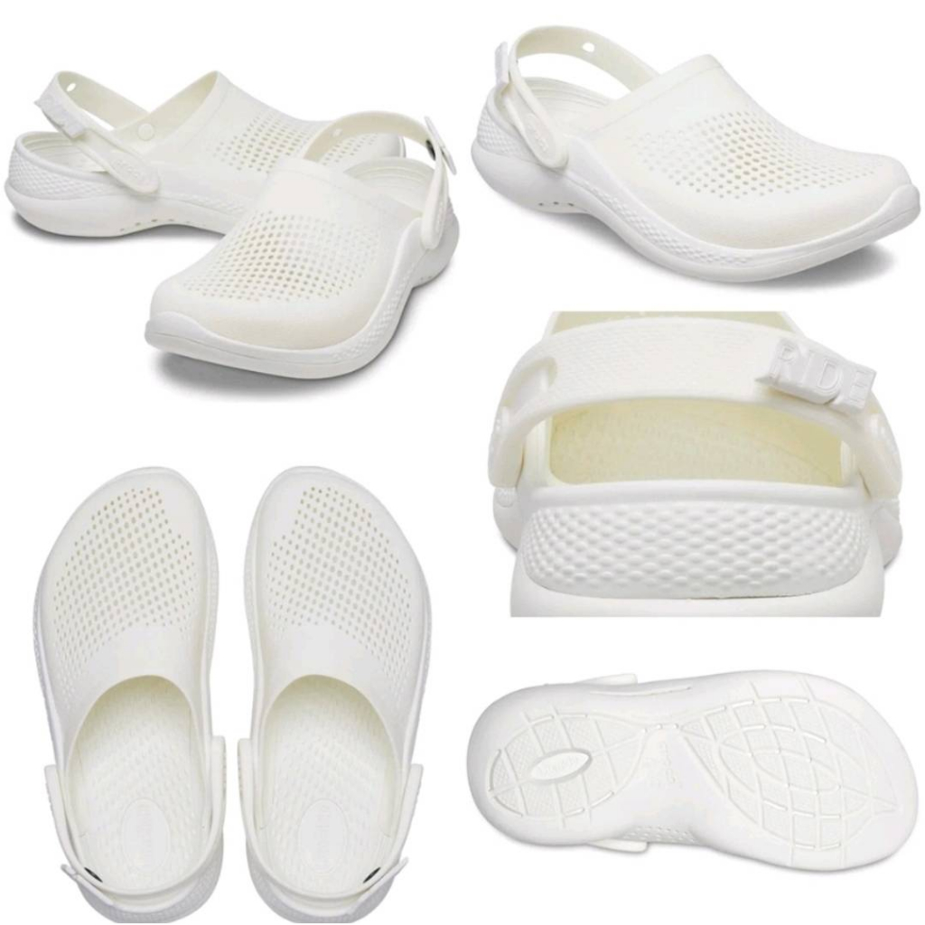 Crocs 360 Marbled LiteRide Clog รองเท้าแตะครอกส์หัวโต รุ่นไหมล่าสุด พืนนี่มใส่สบายสวยหรู่ดูดีใช่ทน