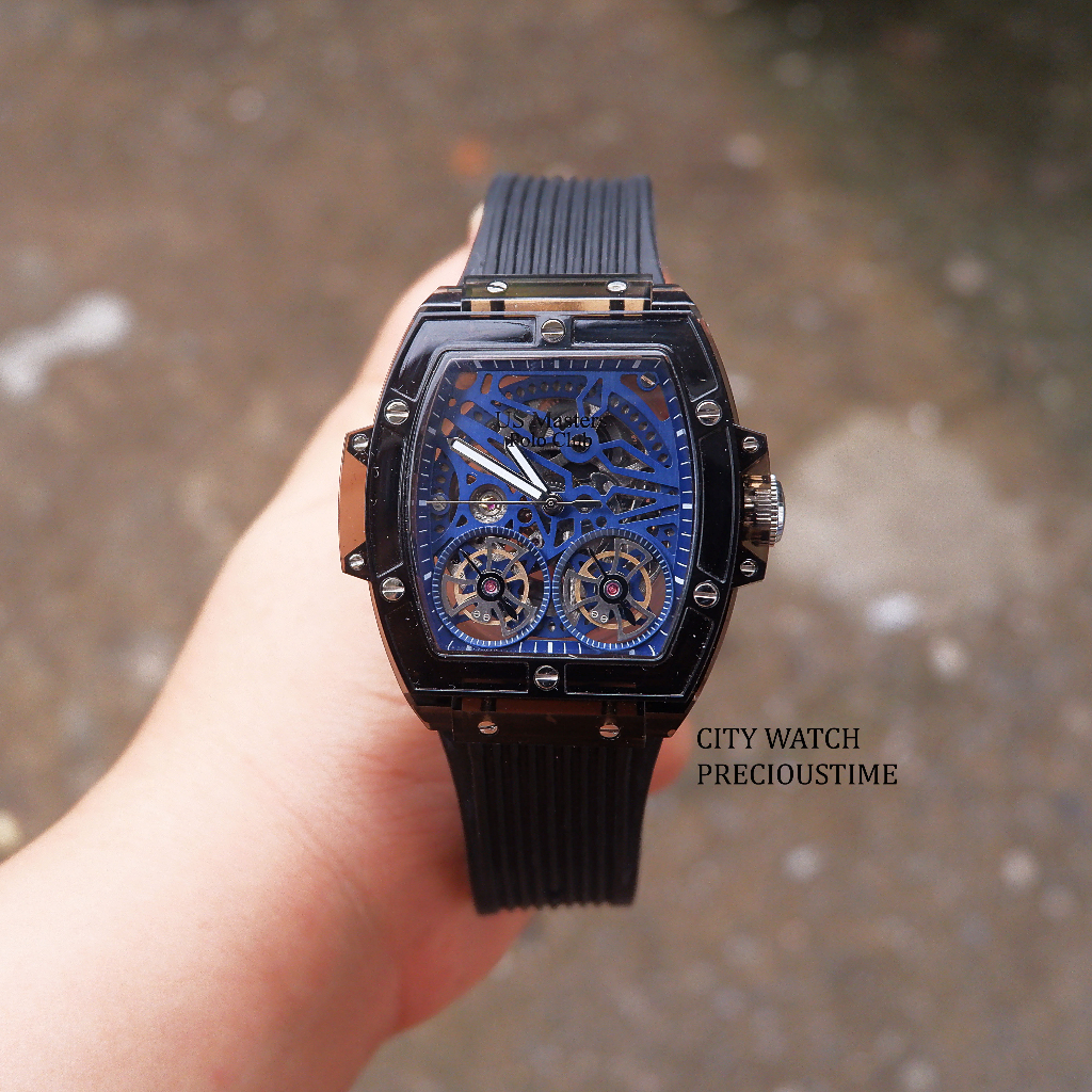 US Master Polo Club USM-220907S นาฬิกาออโตเมติก กันน้ำ 30 เมตร ของแท้รับประกัน wasco 1 ปี