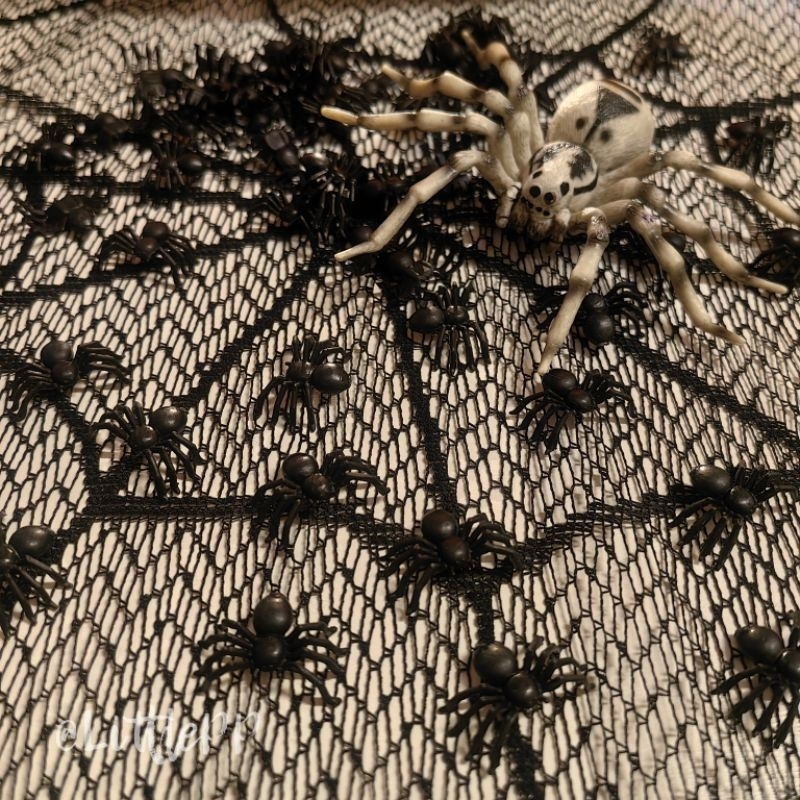 [LPP] 🕷 Sensory Play Halloween วงจรชีวิตแมงมุม โมเดลแมงมุมจิ๋ว ยกฝูง 100 ตัว พรอพตีมฮาโลวีน 🕸🕷