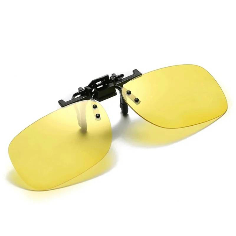 คลิปกันแดดขับรถกลางวันกลางคืน 1 แถม 1 clip on คลิปออน เลนส์โพลาไรซ์ Polarized กันยูวี UV400  กันรอย เปลี่ยนสีได้