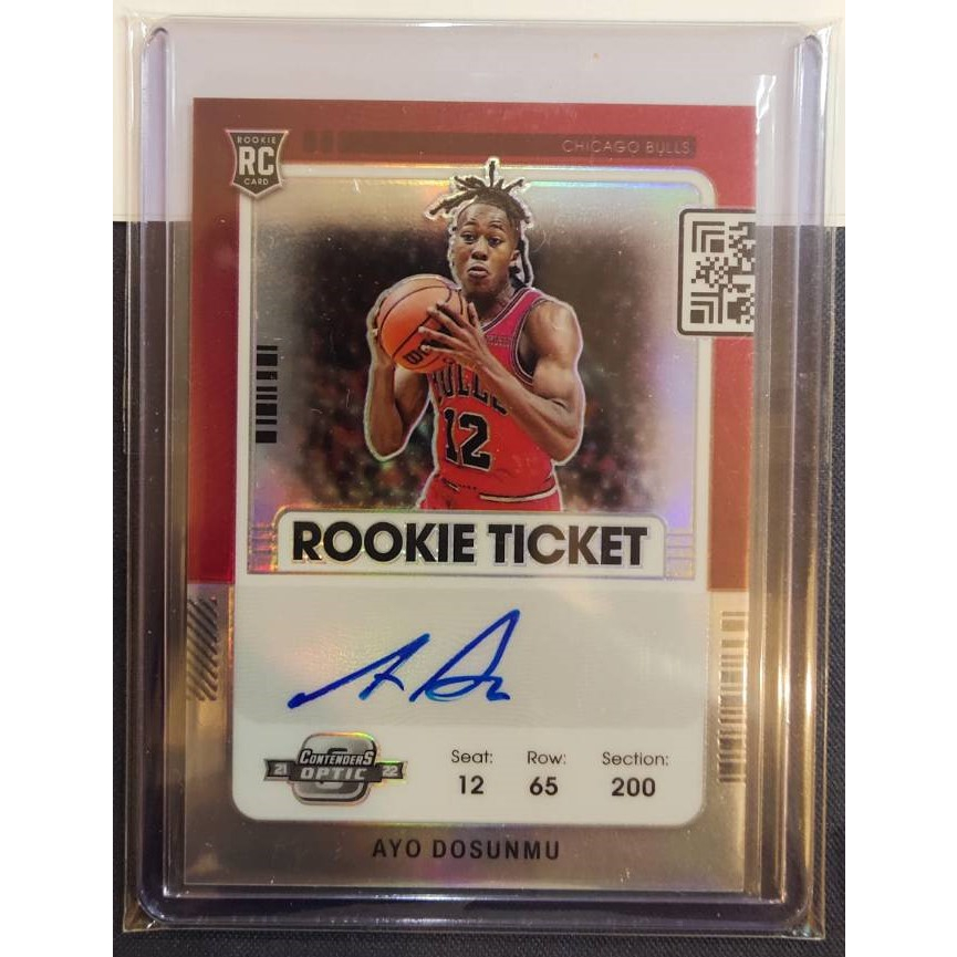 [Panini Prizm] 2021-22 Panini Contenders Optic Basketball Ayo Dosunmu RC Auto Prizm No. 106