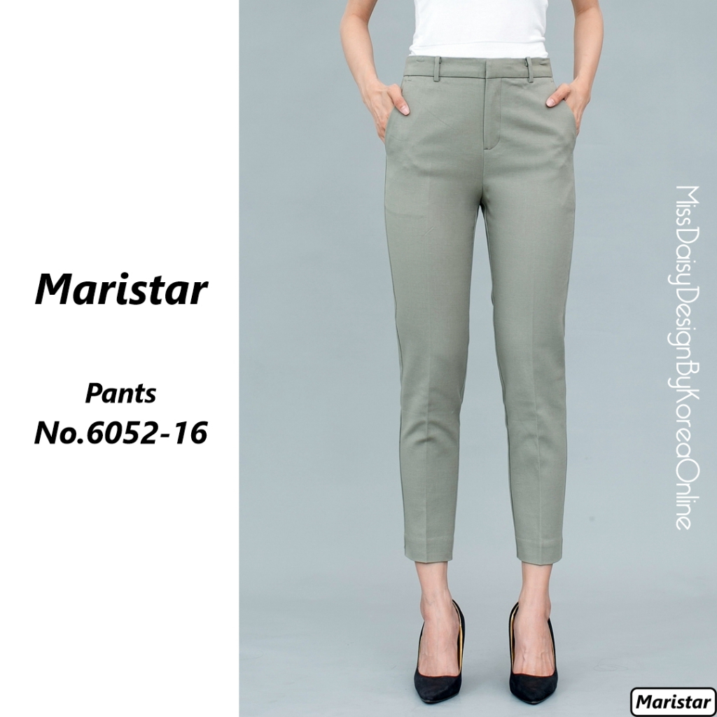 Maristar กางเกงขายาว 9 ส่วน No.6052 ผ้า Spandex + Cotton