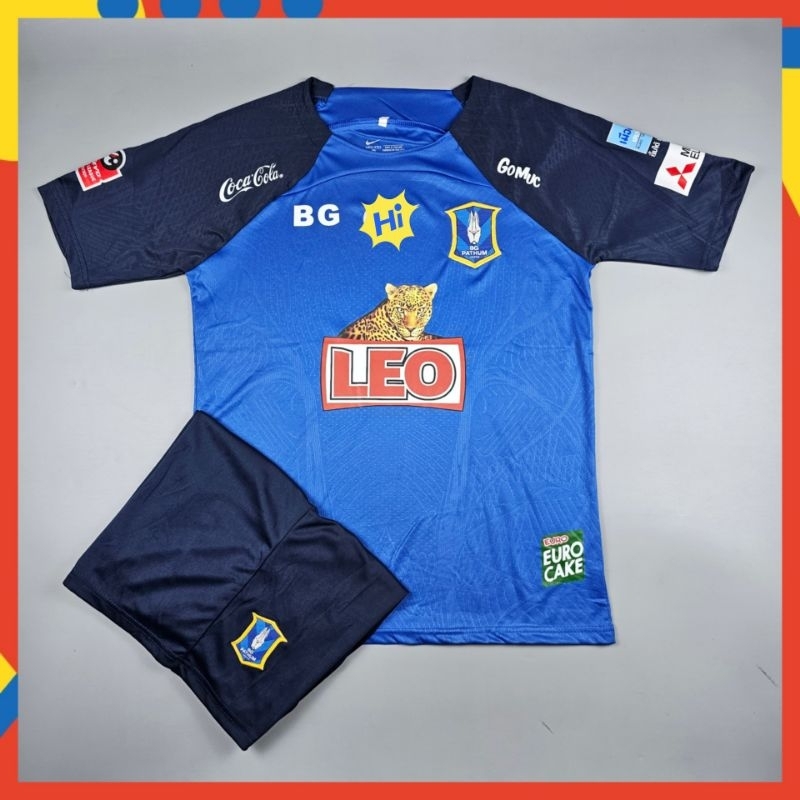 เสื้อแข่งไทยลีก BG Pathum United ฤดูกาลใหม่ 2023-24 สีน้ำเงิน(เสื้อ + กางเกง)
