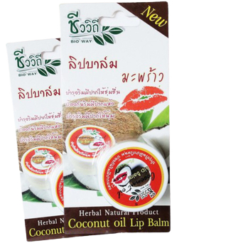 CHIVAVITHI Coconut Oil Lip Balm 10 g ชีววิถี ลิปมัน ลิปบาล์ม สครับปาก ปากฉ่ำ ชุ่มชื้น แก้ปากดำ ปากแห้ง บำรุงปาก ปากแตก