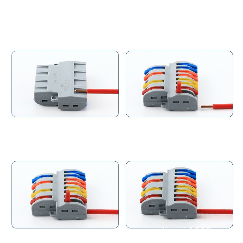 ข้อต่อสายไฟ เต๋าต่อสาย ขั้วต่อสายไฟ Connector Terminal ตัวเชื่อมสายไฟ แบบกดล๊อค ราคา ถูกที่สุด ดีลบีเคเค แกลเลอรีภาพที่ 2
