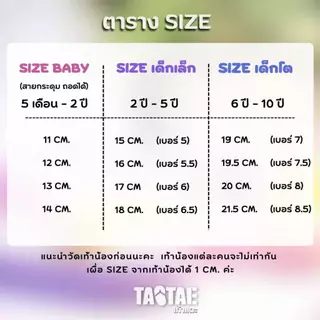รองเท้าแตะเด็ก สไตล์ ช้างดาวจิ๋ว สีชมพู (รัดส้นรุ่นกระดุม ถอดสายได้)