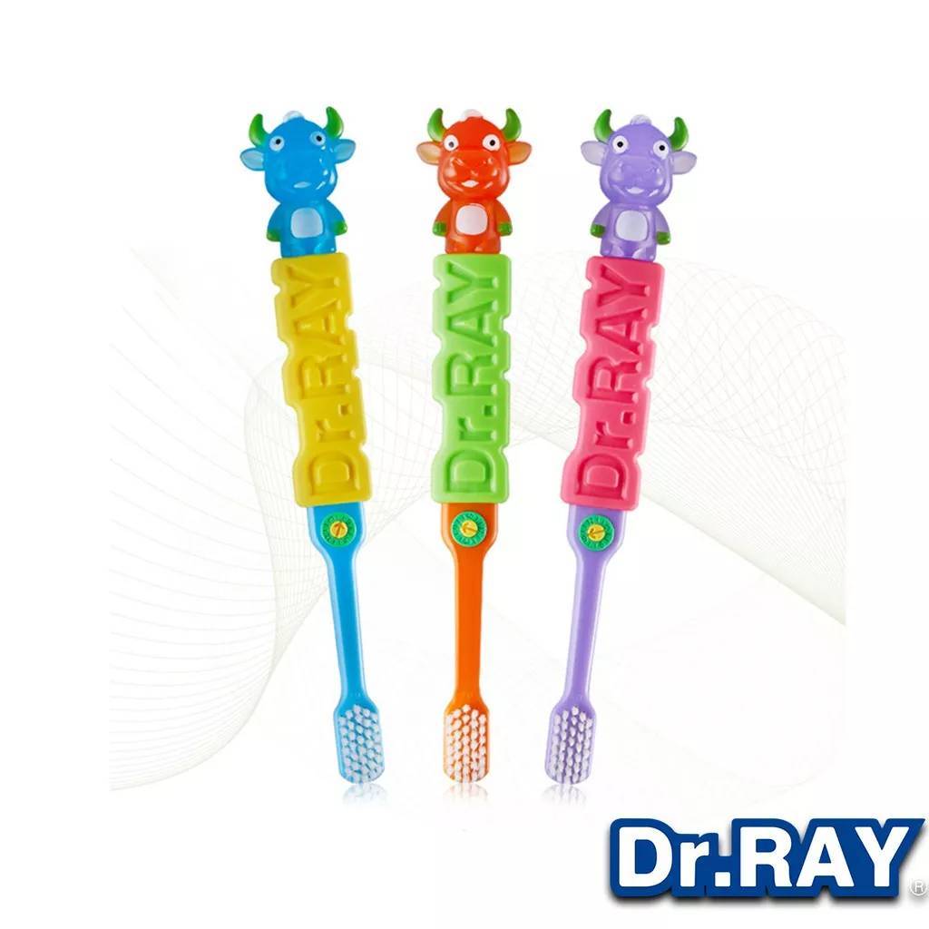 Z0011 แปรงสีฟันเด็ก รุ่น Animal Kids สำหรับเด็ก อายุ 3 - 7 ปี ปลายด้ามมีหัวตุ๊กตา สามารถถอดมาเล่นได้ นุ่มพิเศษ 1 ด้าม