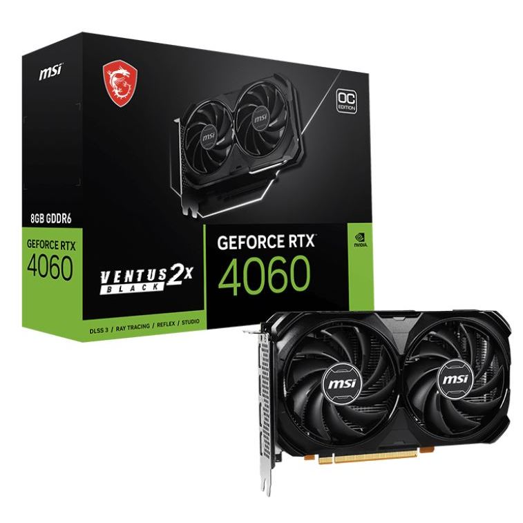 MSI RTX4060 VENTUS 2X OC 8GB GDDR6X