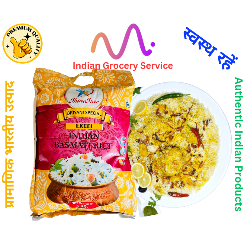 Shinestar Biryani Special (Excel) Indian Basmati Rice 5 kg
