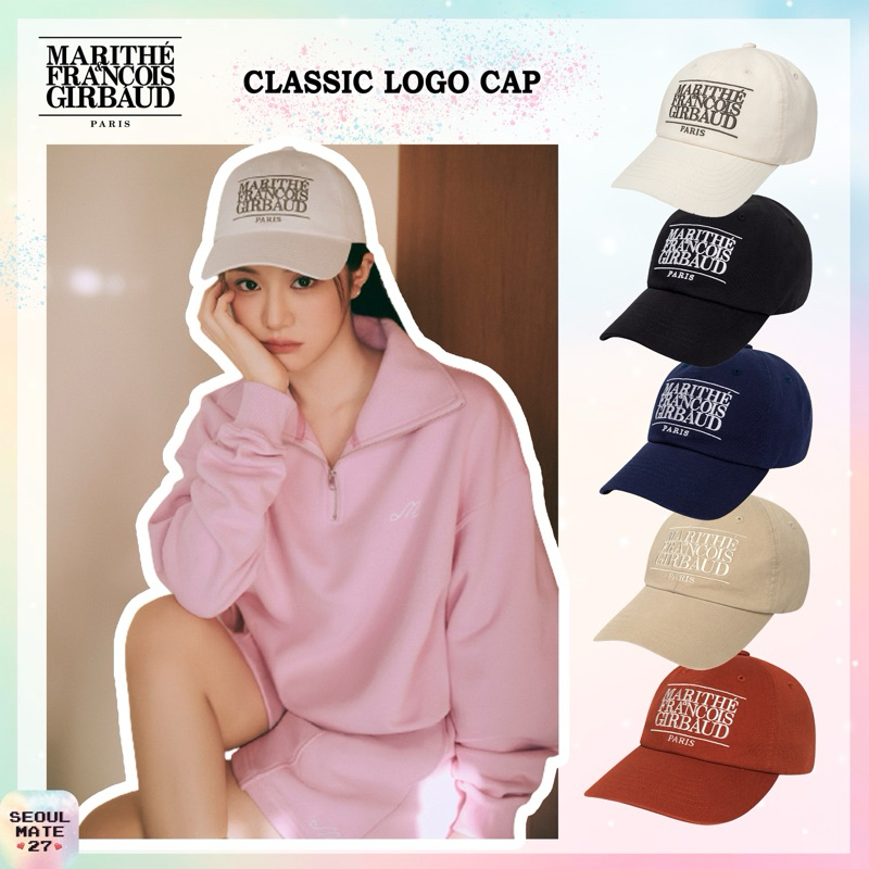 ❤️(พร้อมส่ง/ของแท้)❤️ หมวก Marithe Francois Girbaud Classic Logo Cap ของแท้ 💯 นำเข้าจากเกาหลี 🇰🇷