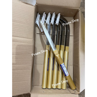 มีดกรีดยาง (ลับคมแล้ว) ช่างสั้น PP777 (ใบเลส) (ด้ามสีทอง) ขอ…