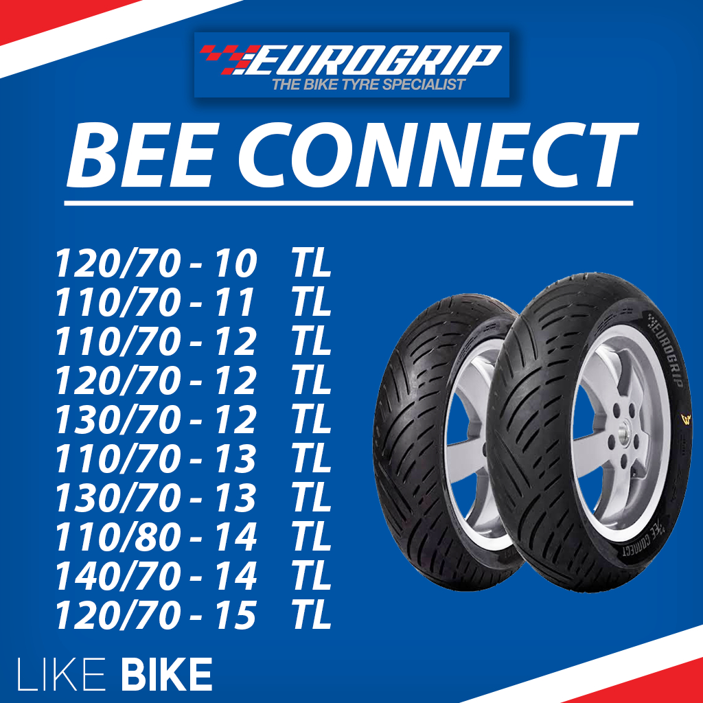 **เปิดร้านใหม่** ยาง Eurogrip รุ่น Bee connect ขอบ 10 11 12 13 14 15 ยางรถมอเตอไซค์ NMAX XAMX FORZA 