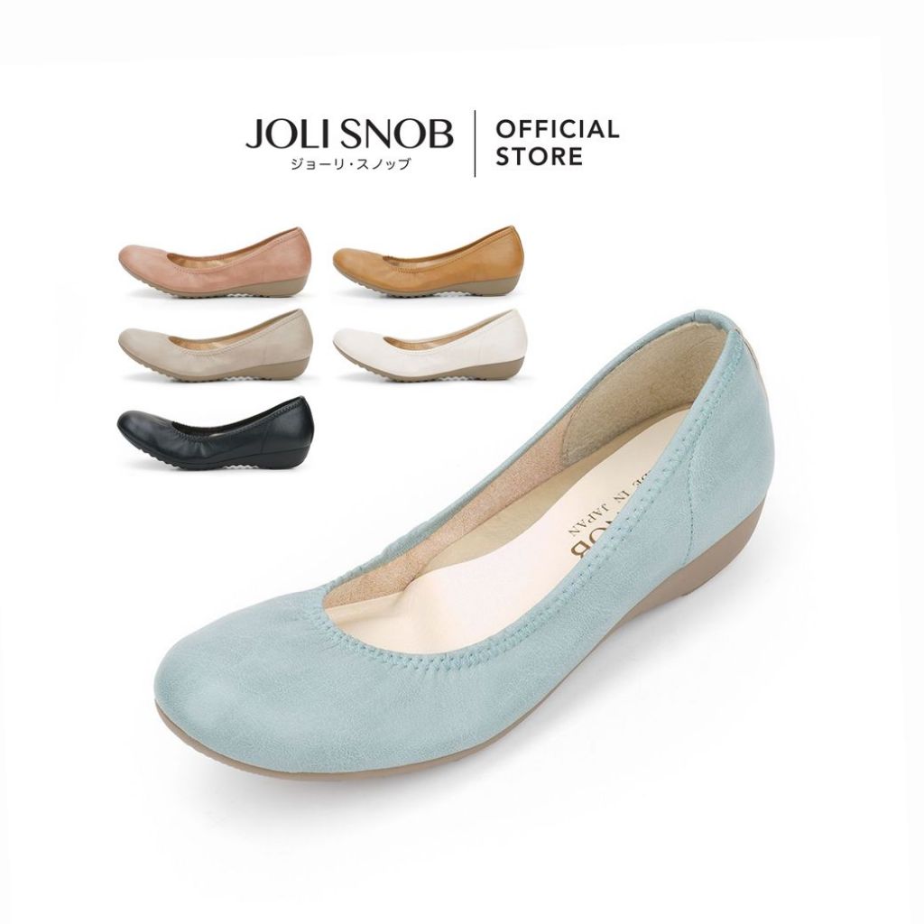 JOLI SNOB | Comfort Flats รองเท้าคัทชู ส้นแบน ใส่สบาย ผู้หญิง Made in Japan | 「Chikyu Plain」 ACT-39085