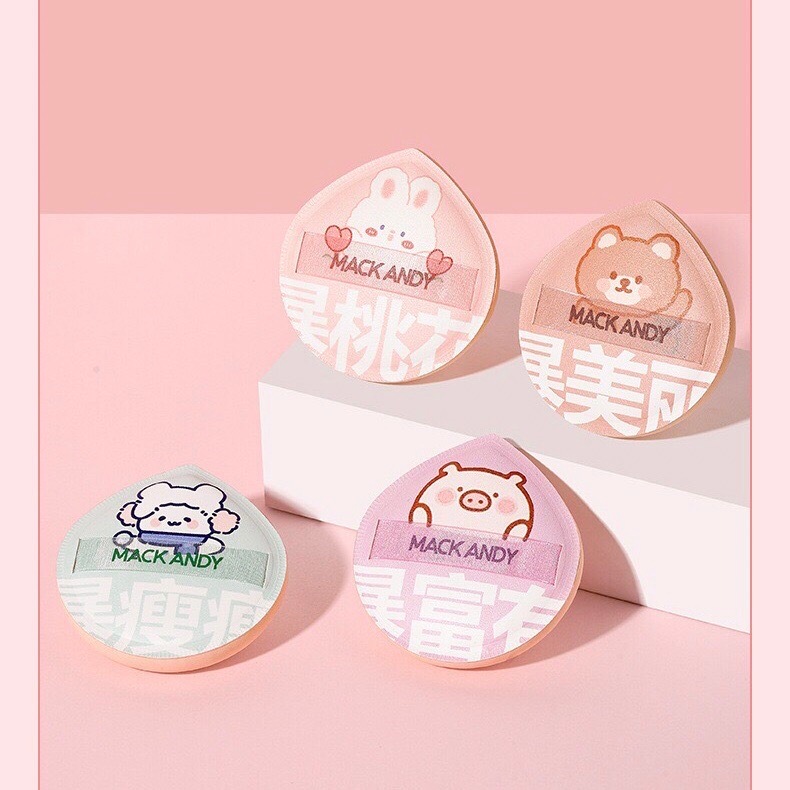 Mackandy Cosmetics Powder Puff MK667 พัฟ ฟองน้ำ แบบหนา นุ่ม ใหญ่ พัฟเกลี่ยแป้ง