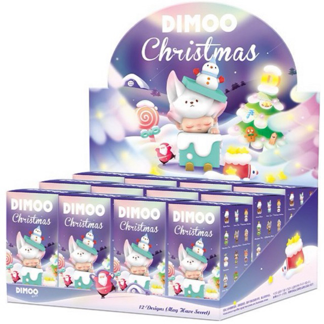 [พร้อมส่ง][ยกกล่อง]-DIMOO Christmas 2020 Series 12 ตัว(ลุ้น Secret)-POP MART🇨🇳