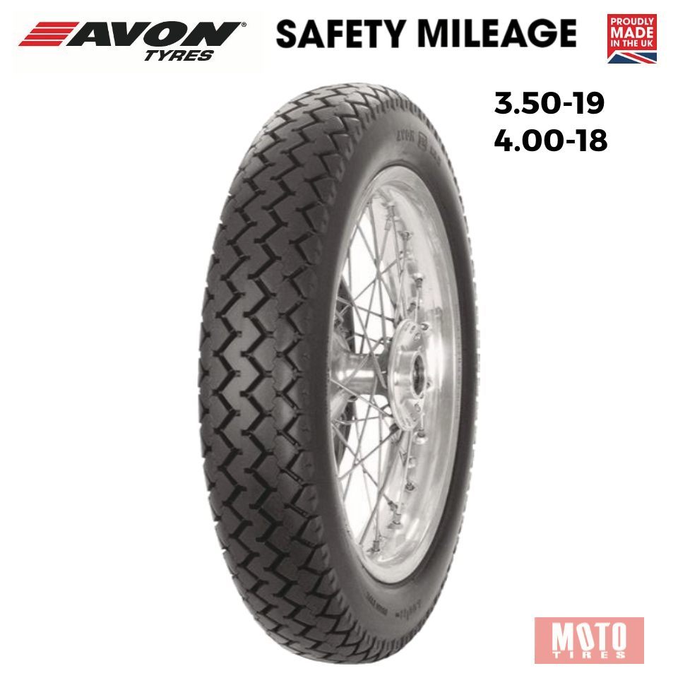 ยางมอเตอร์ไซค์ AVON MK II Safety MILEAGE (4.00-18)