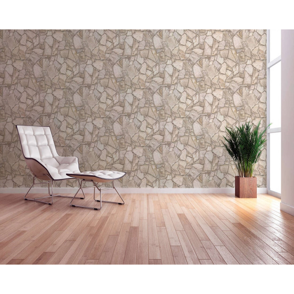 MD wallpaper วอลเปเปอร์ติดผนังชนิดทากาว ลายหิน    คอลเลกชัน wood n stone 4