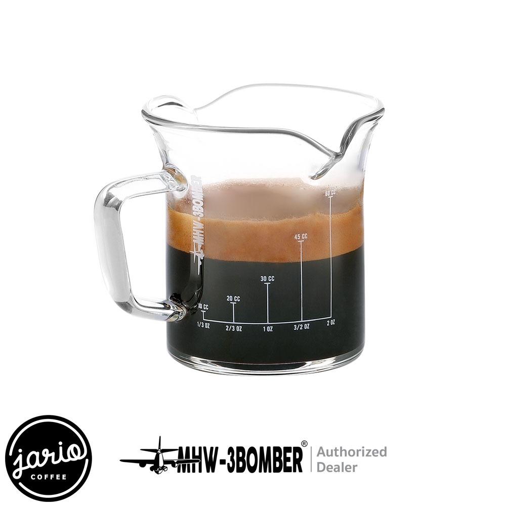 JARIO x MHW-3BOMBER แก้วตวงปากคู่ 80/120ml แก้วช็อต MHW-3BOMBER Double Spout Shot Glass