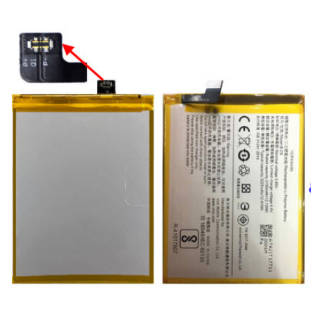 แบตเตอรี่ Vivo V7 Plus,Y79,Y79A,1716,1850 (B-C9) 6.1x8.4 cm. 3225 mAh.