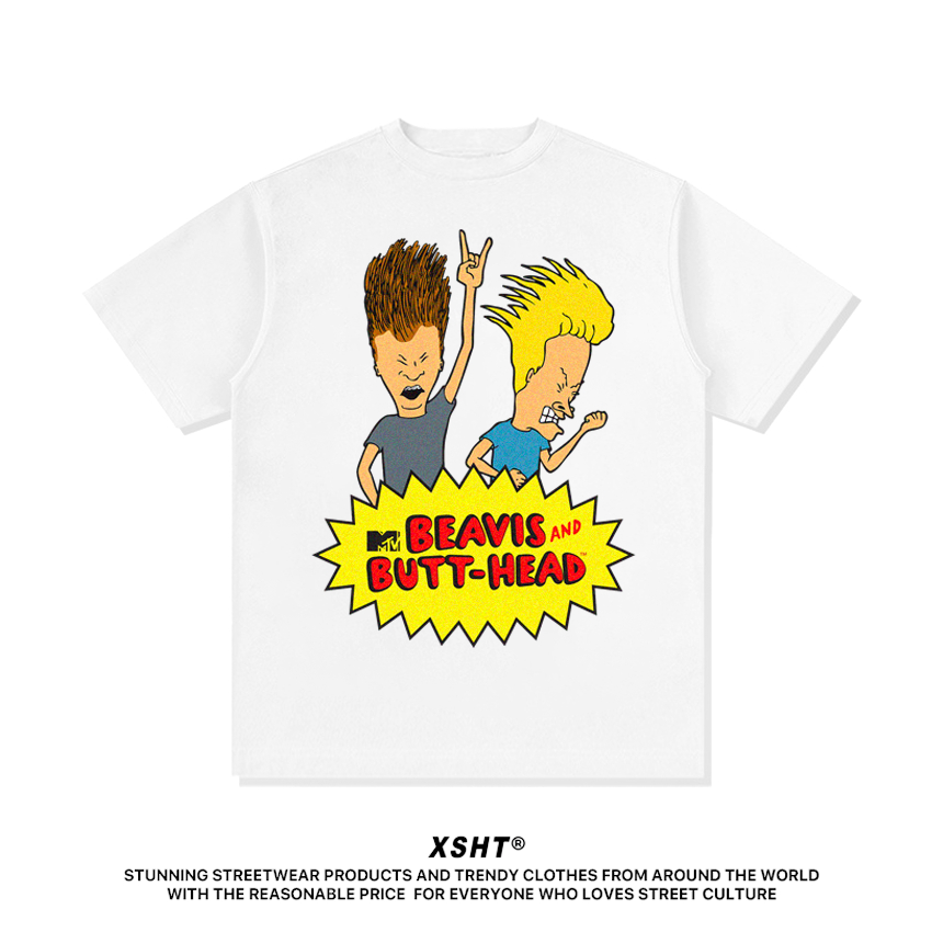 🔥พร้อมส่ง🔥 เสื้อ Beavis and Butt-Head Tee - Black/White (สีดำ/สีขาว) by XSHT