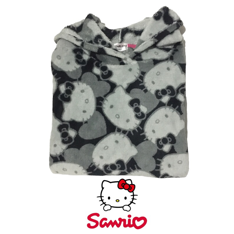 มือสอง • เสื้อกันหนาว Hello Kitty Sanrio Size L มีฮู้ด ของแท้ จากญี่ปุ่น