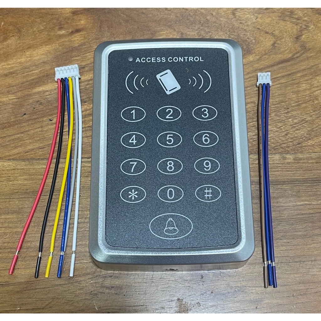 เครื่องทาบบัตรประตูคีย์การ์ด RFID 125 KHz ใช้ การ์ด และ ระหัส กด เข้า-ออก