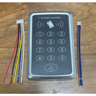 เครื่องทาบบัตรประตูคีย์การ์ด RFID 125 KHz ใช้ การ์ด และ ระหัส กด เข้า-ออก