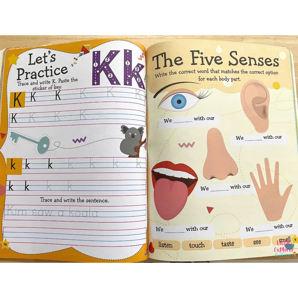 (Age4+) Writing Activity Book for kids with Stickers (Learn Everyday) หนังสือกิจกรรมเสริมพัฒนาการสำหรับเด็ก สมุดกิจกรรม ราคา ถูกที่สุด ดีลบีเคเค แกลเลอรีภาพที่ 5