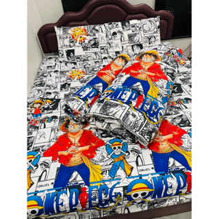 ผ้าปูที่นอนลายวันพีช 3.5/5/6 ฟุต งานสั่งตัด