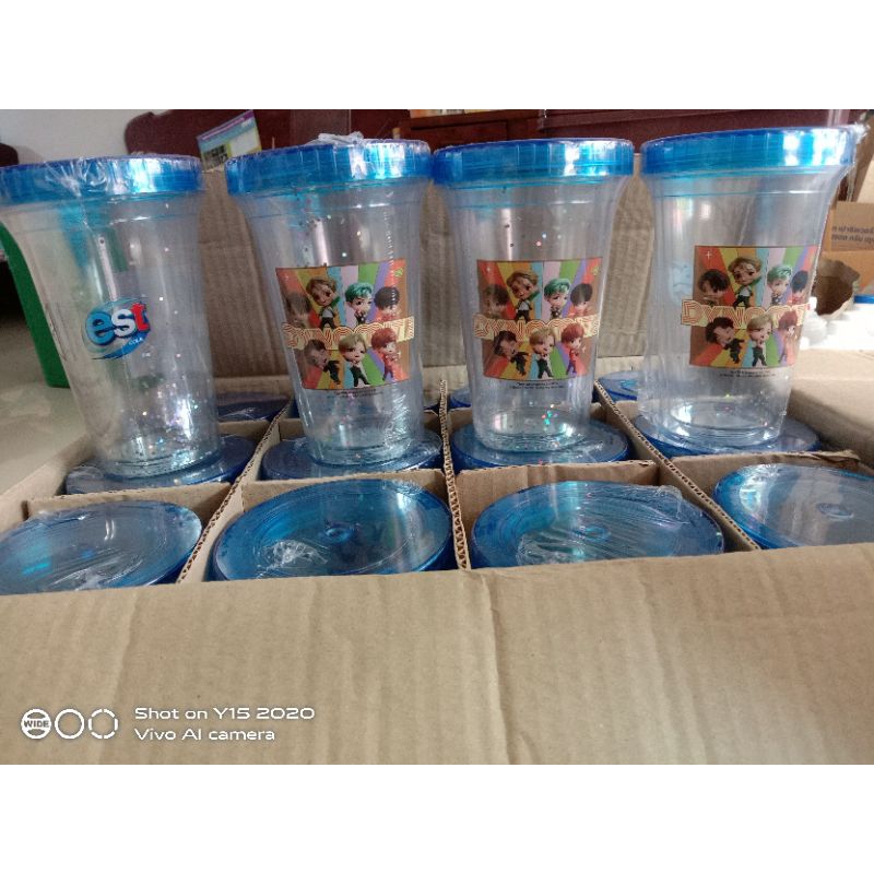 แก้วน้ำest TinyTAN BTS 50ใบสุดท้าย