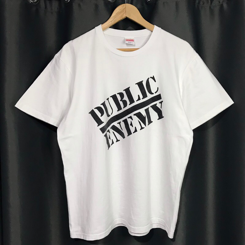 เสื้อยืด Supreme Public Enemy แท้💯