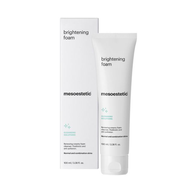 mesoestetic Brightening Foam 100ml ໂຟມລ້າງໜ້າ ເພີ່ມຄວາມສະອາດ ລົດເລືອນຈຸດດ່າງດຳ