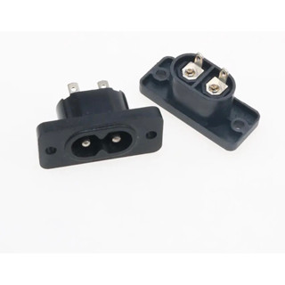Chenghaoran ช่องเสียบปลั๊กไฟฟ้ากระแสสลับ2ช่อง C7 IEC320 250โ…