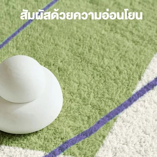 BONAS พรม 60x200 cm พรมยาว พรมห้องนอน พรมเช็ดเท้า พรมแต่งห้อง แต่งบ้าน ซักเครื่องได้ มีกันลื่น สีสันสดใส COD