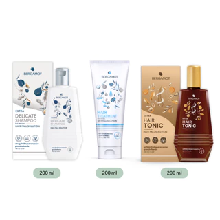 BERGAMOT® Extra Value Set for Oily Scalp เซ็ตลดผมร่วง 3 ขั้นตอน หนังศีรษะมัน
