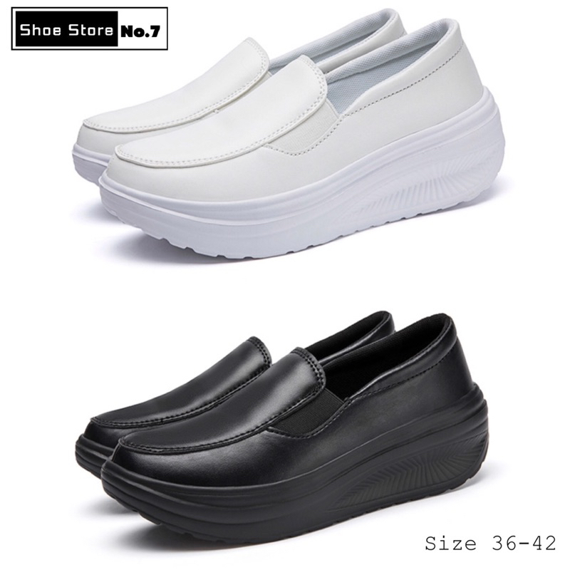 รองเท้าพร้อมส่งจากไทย ไซส์ 36-42 เท้าอวบหน้าเท้ากว้างเพิ่ม 1 ไซส์ ใส่ไม่พอดีส่งเปลี่ยนได้