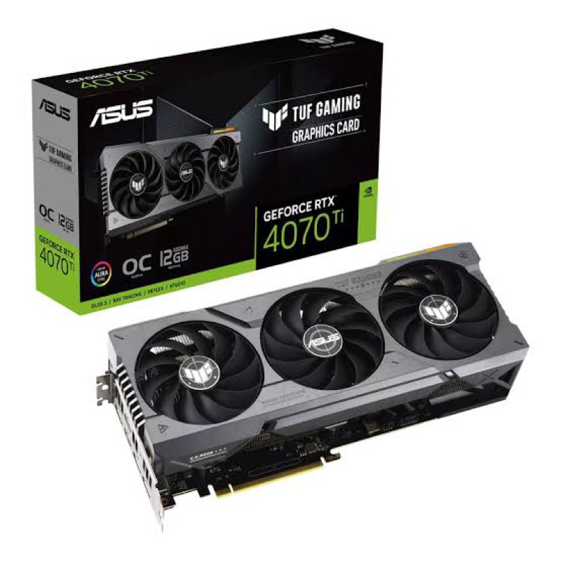 (มือสอง)(เหมือนใหม่) การ์ดจอ Asus Nvidia Geforce RTX 4070Ti TUF OC 12GB