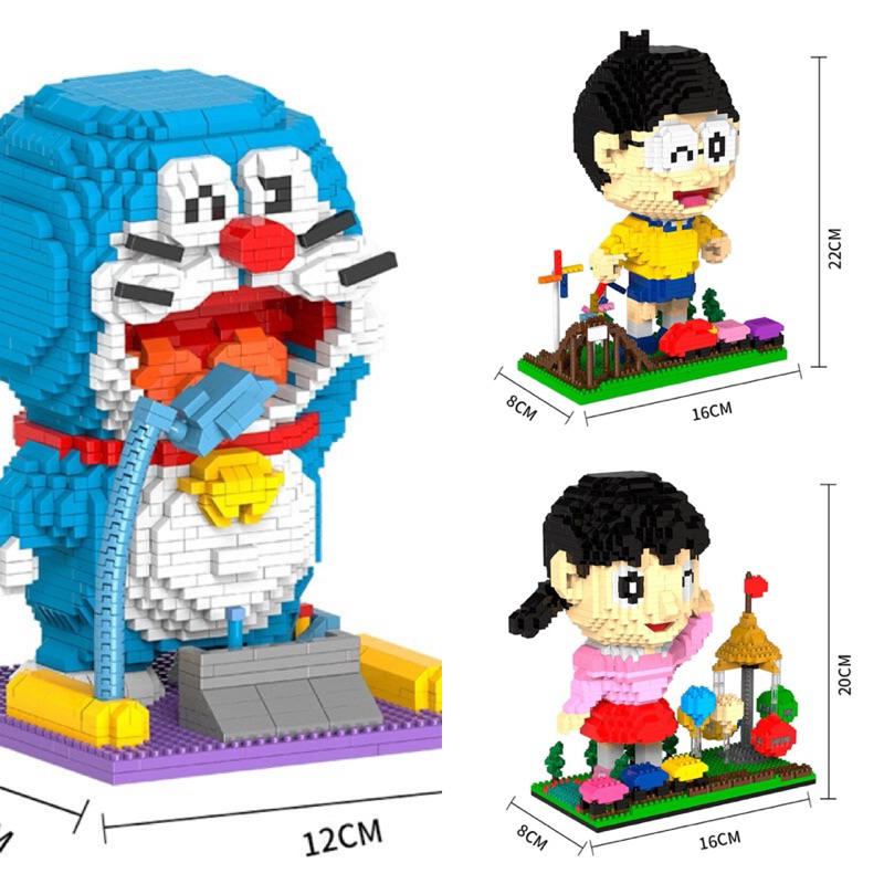 ตัวต่อนาโน Doraemon & Time machine HC magic no 1008 - 1010