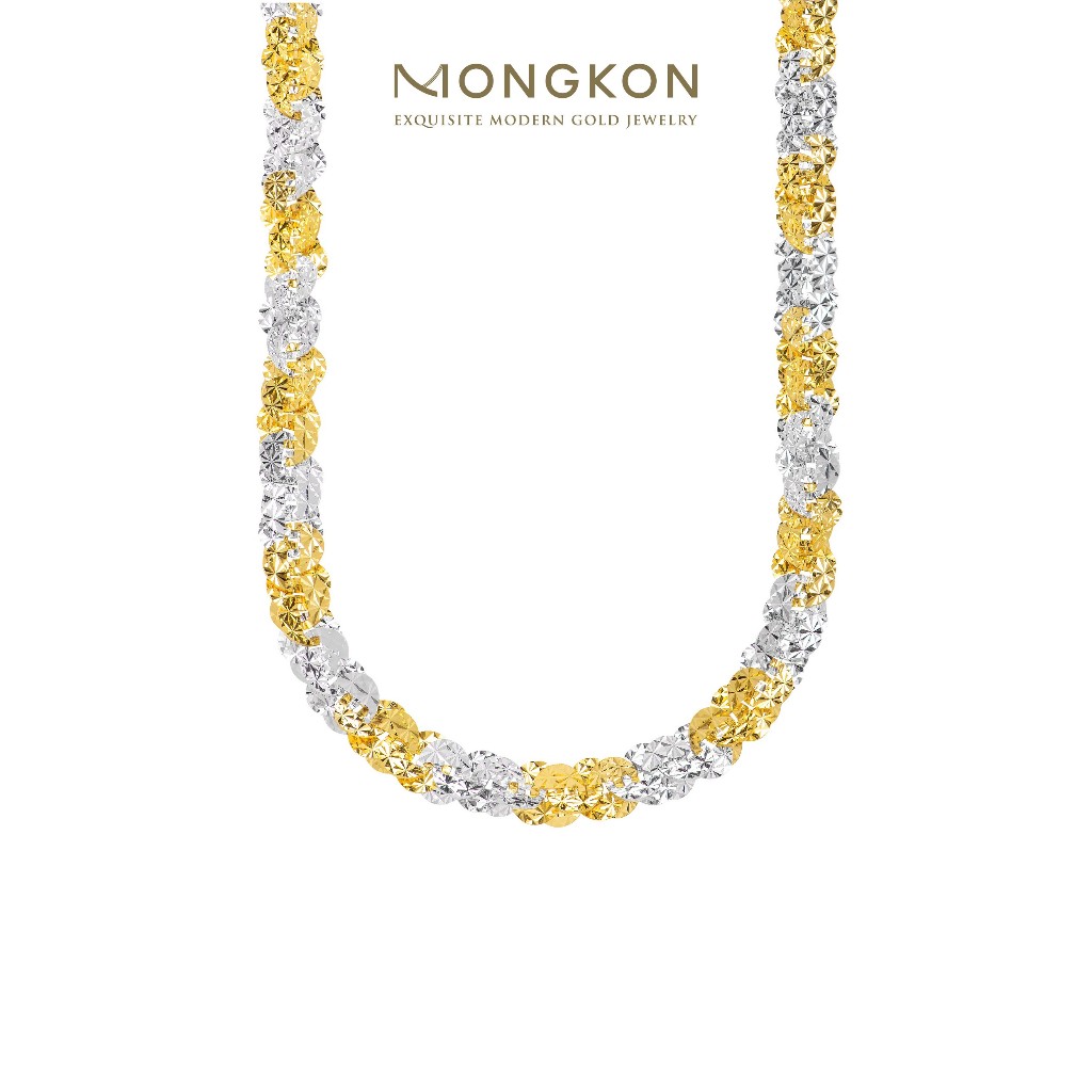 Mongkon Gold ทองคำแท้บริสุทธิ์สูง 96.5% สร้อยคอ Twist Shine 3 บาท