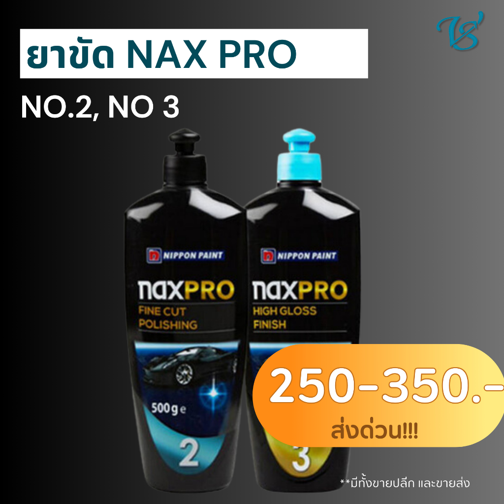 ยาขัดละเอียดและยาขัดเงา NAX PRO คุณภาพสูง No.2 / No.3