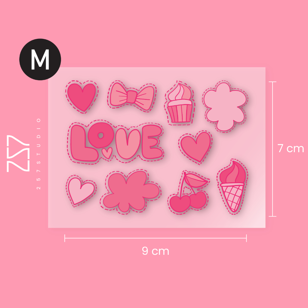 ตัวรีด Love เลิฟ รัก รูปหัวใจ ติดเสื้อผ้า กระเป๋า DFT รีดด้วยเตารีดได้ No.008 ราคา ถูกที่สุด ดีลบีเคเค แกลเลอรีภาพที่ 2